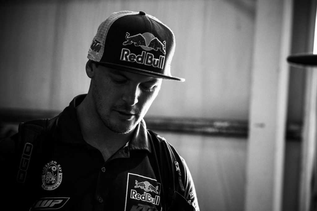 Toby Price (AUS) from Red Bull KTM Factory Team is seen  during  the Rally Dakar 2016 technical verification in Buenos Aires, Argentina on January 1, 2016