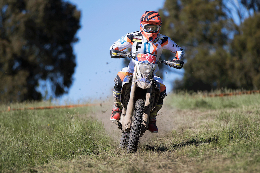 Chris Hollis sits in fourth after two day of competition at the 2016 Australian Four Day Enduro (A4DE).
