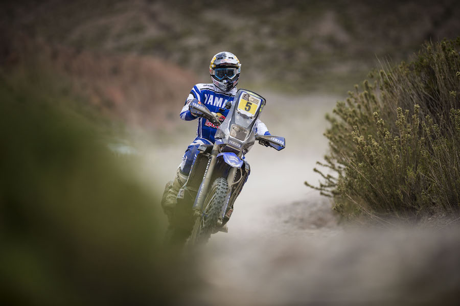 Helder Rodrigues (PRT) of Yamalube Yamaha Official Rally Team races during stage 05 of Rally Dakar 2017 from Tupiza, to Oruro, Bolivia January 06, 2017