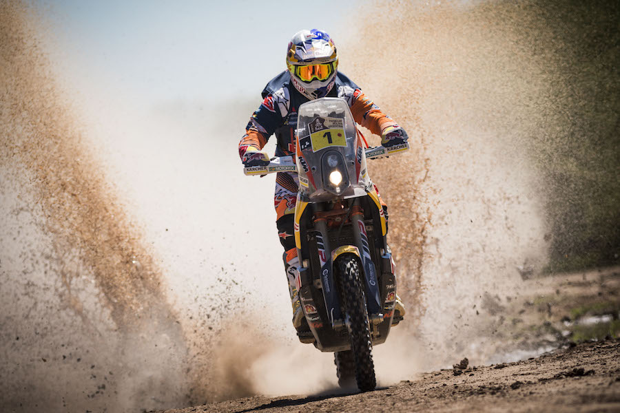 Toby Price (AUS) of Red Bull KTM Factory Team races during stage 02 of Rally Dakar 2017 from Resistencia to Tucuman, Argentina on January 3, 2017