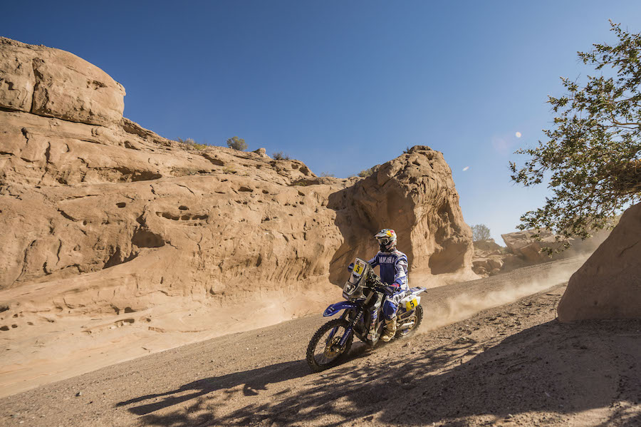 Helder Rodrigues (PRT) of Yamalube Yamaha Official Rally Team races during stage 10 of Rally Dakar 2017 from Chilecito to San Juan, Argentina on January 12, 2017