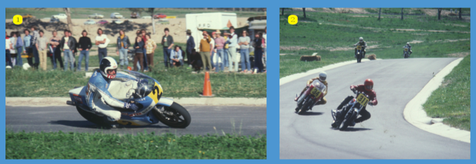 1. Star of the first meeting at MacArthur Park in 1978, Stu Avant on the Team Hunter Suzuki RG500 2. Again at the opening Macarthur Park meeting, Roy Denison (Kawasaki) leads Jim Scaysbrook (NCR Ducati)