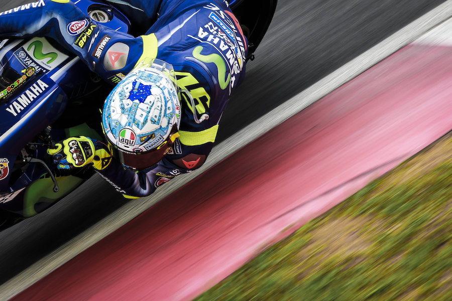 Valentino Rossi finished fourth