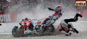 Miler and Barbera Dutch MotoGP crash