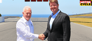 Fergus Cameron and Yamaha's Brad Ryan