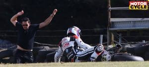 Reiterberger fall at Phillip Island WSBK test