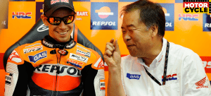 Shuhei Nakamoto with Casey Stoner