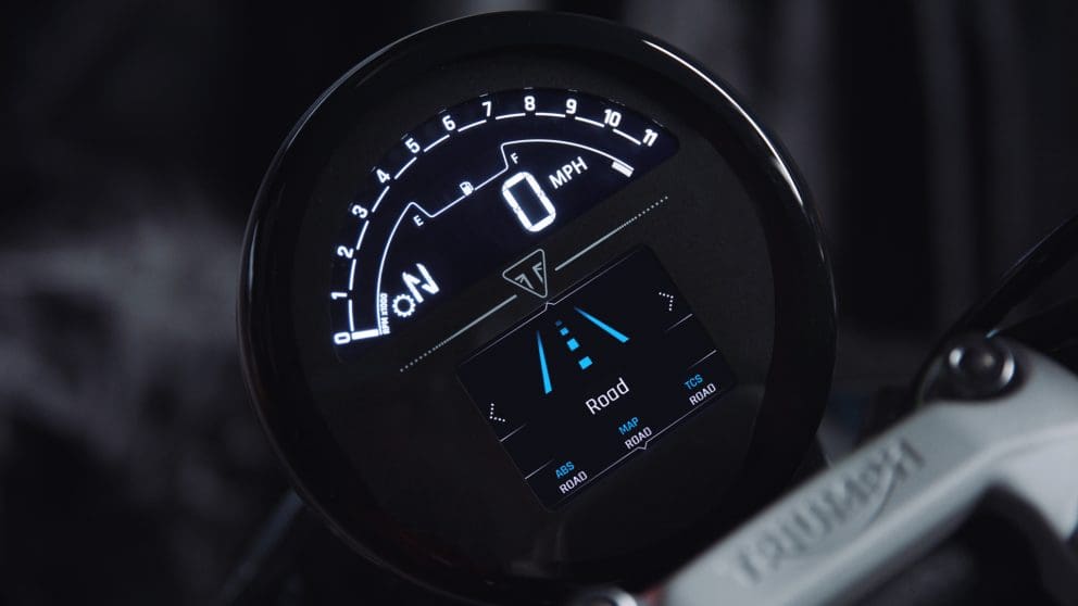 Trident Instrument Trident - Instruments (road mode) - Australian Motorcycle News