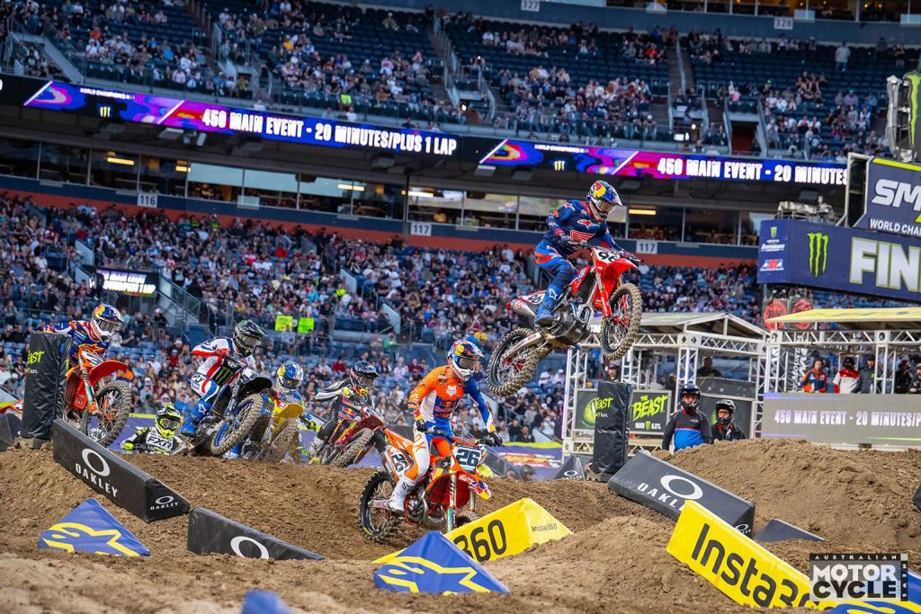 Lawrence dominates Denver 450SX to set up blockbuster decider